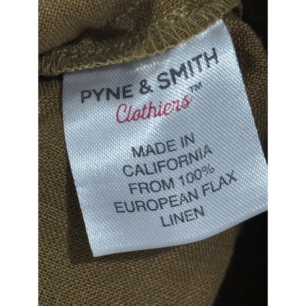 PYNE & SMITH No 15 european flax linen sustainable eco conscious midi dress - Picture 7 of 7